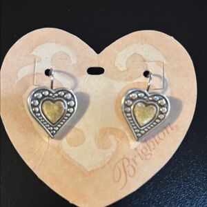 Brighton Two-Tone Heart Earrings